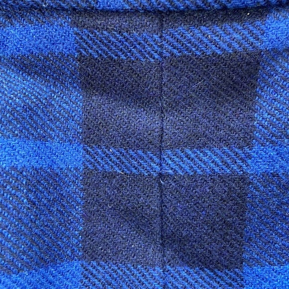 Vintage Laird-Portch of Scotland Women’s Blue Tartan Plaid Wool Skirt Size 28” - Picture 12 of 16
